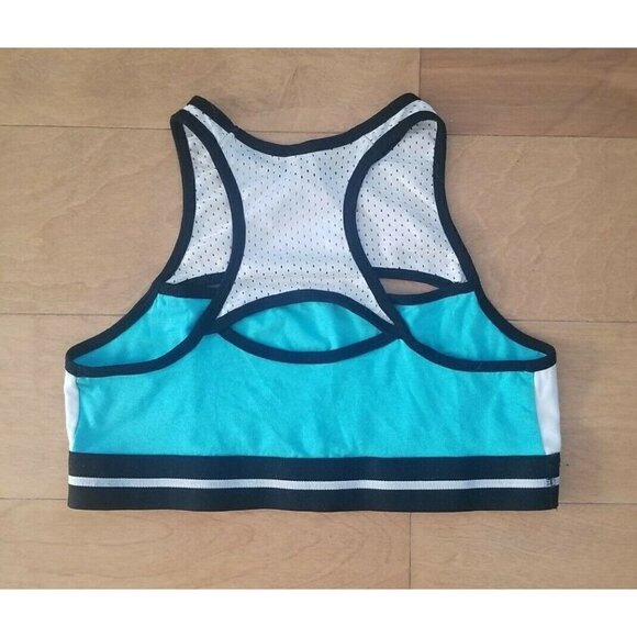 Joe Boxer Girl's Cotton-Blend Training Bra Bralette White/Blue/Black Size M/M - Picture 2 of 3